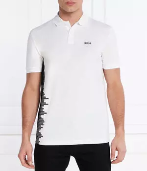 Рубашка поло Boss Green, белый