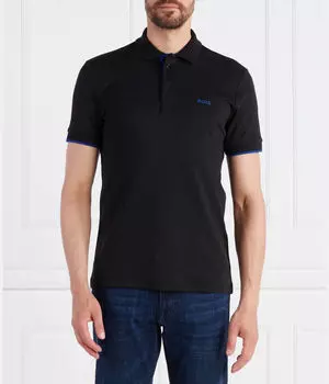 Рубашка поло Boss Green, черный