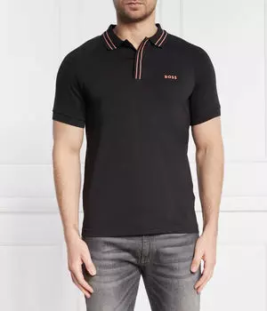 Рубашка поло Boss Green, черный