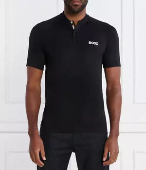 Рубашка поло Boss Green, черный