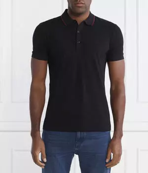 Рубашка поло Boss Green, черный