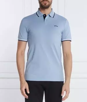 Рубашка поло Boss Green, синий