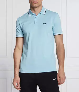 Рубашка поло Boss Green, синий