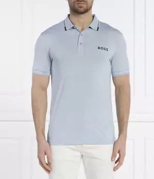 Рубашка поло Boss Green, синий