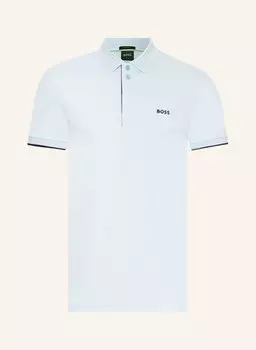 Рубашка поло BOSS Jersey PAULE Slim Fit, светло-синий