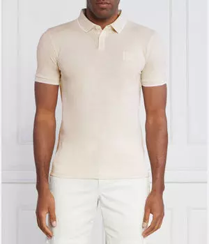 Рубашка поло Boss Orange, экрю