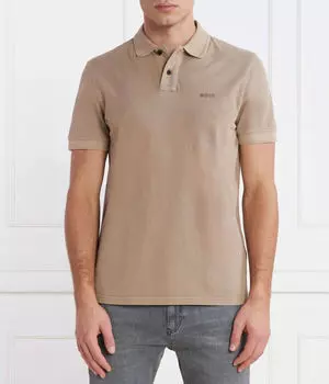 Рубашка поло Boss Orange, коричневый