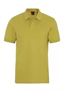 Рубашка-поло BOSS ORANGE "Пассажир" с воротником-поло, цвет Open Green398