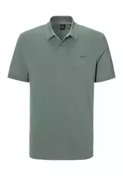 Рубашка-поло BOSS ORANGE "Pe_Interlock", с воротником-поло, зеленый