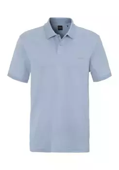 Рубашка-поло BOSS ORANGE "Pe_Interlock", с воротником-поло, цвет Open Blue470