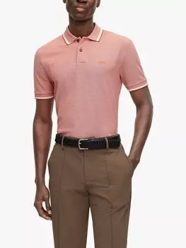 Рубашка поло BOSS Parlay 183, темно-оранжевая