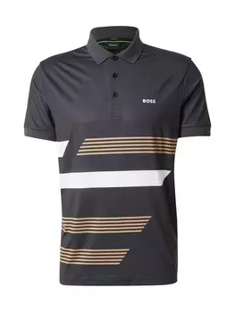 Рубашка поло BOSS Performance Shirt Paddy Tape, черный