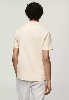 Рубашка-поло Bover Mango, бежевый