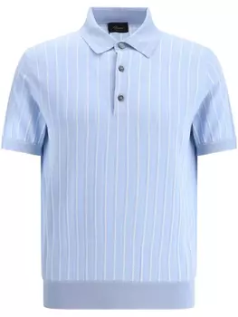 Рубашка поло Brioni Trama, синий