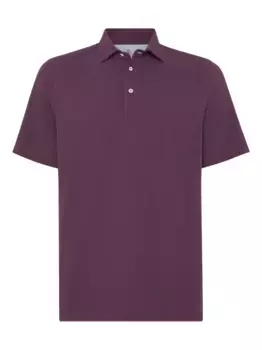Рубашка поло Brunello Cucinelli, фиолетовый