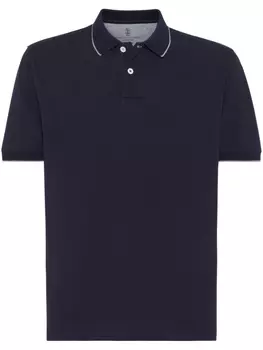 Рубашка поло Brunello Cucinelli, синий