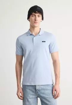 Рубашка поло BUTTON Calvin Klein, светло-голубой