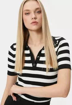 Рубашка поло BUTTONED SHORT ALEEVE Koton, черный