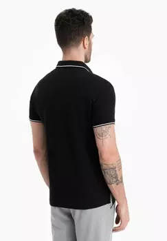 Рубашка поло BUTTONLESS Ombre, черный