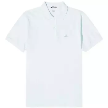 Рубашка-поло C.p. Company 24/1 Piquet Resist Dyed, светло-голубой