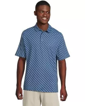 Рубашка поло Callaway Chev Twill Print Polo, цвет Galaxy Blue