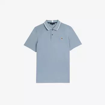 Рубашка-поло Camdn с цветочной вышивкой Ted Baker, серый