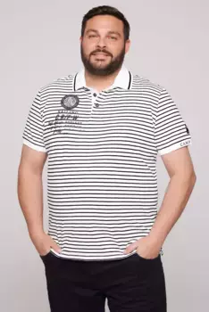 Рубашка-поло CAMP DAVID, хлопок, белый