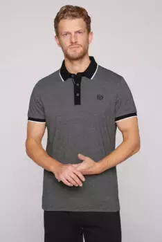 Рубашка-поло CAMP DAVID, хлопок, черный