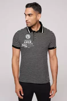 Рубашка-поло CAMP DAVID, хлопок, черный