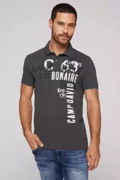 Рубашка-поло CAMP DAVID, хлопок, цвет Ash