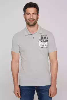 Рубашка-поло CAMP DAVID, хлопок, синий