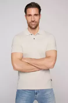 Рубашка-поло CAMP DAVID с разрезами по бокам, цвет Light Cappuccino