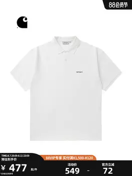 Рубашка-поло Carhartt WIP с вышитым логотипом и буквами, бордовый