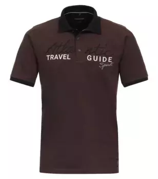 Рубашка-поло CASAMODA "Рубашка-поло CASAMODA однотонная", коричневый