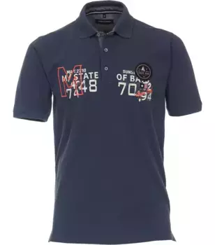 Рубашка-поло CASAMODA "Рубашка-поло CASAMODA однотонная", синий