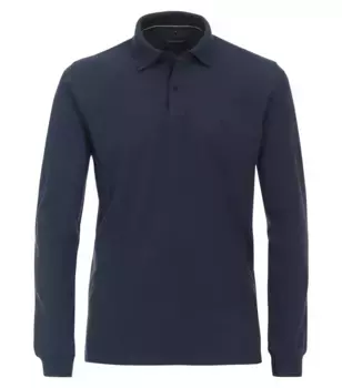 Рубашка-поло CASAMODA с длинными рукавами "Рубашка-поло CASAMODA с длинными рукавами однотонная ", синий