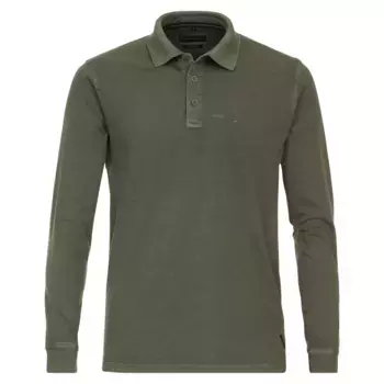 Рубашка-поло CASAMODA с длинными рукавами "Рубашка-поло CASAMODA с длинными рукавами однотонная ", оливковый