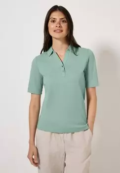 Рубашка поло Cecil, металлик зеленый