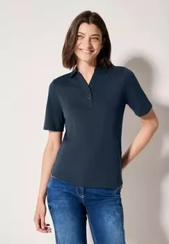 Рубашка поло Cecil, сине-серый