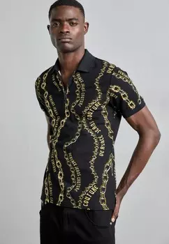 Рубашка поло CHAIN Versace, черный