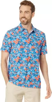 Рубашка-поло Chi-Chi Floral Print Polo Original Penguin Golf, цвет French Blue