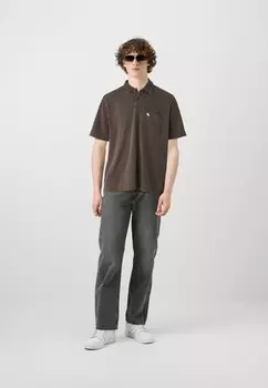 Рубашка поло CHIC MOOSE Abercrombie & Fitch, коричневый