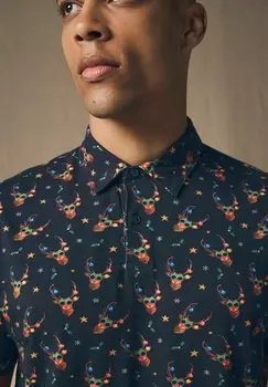 Рубашка поло CHRISTMAS REGULAR FIT Next, синий