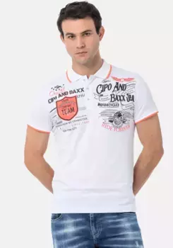Рубашка-поло Cipo & Baxx, белый