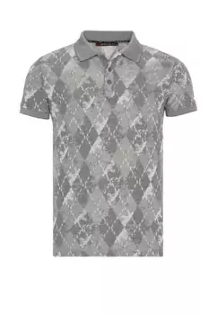 Рубашка-поло Cipo & Baxx приталенного кроя, серый