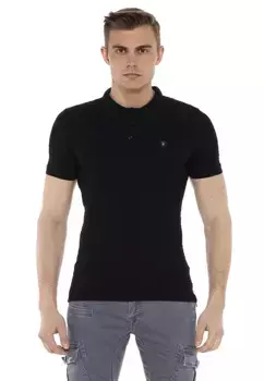 Рубашка-поло Cipo & Baxx с современным воротником на молнии, черный