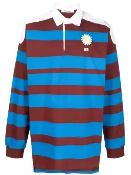 Рубашка поло City в полоску Wales Bonner, синий