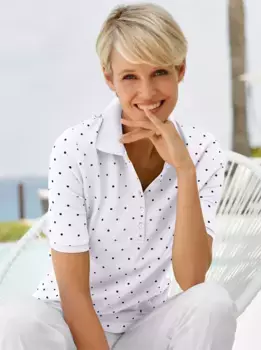 Рубашка-поло Classic Basics "Poloshirt", цвет Wei-Getupft