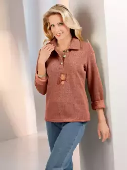 Рубашка-поло Classic Basics с длинными рукавами "Shirt", цвет Terra-Meliert