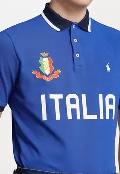 Рубашка поло CLASSIC FIT ITALY POLO SHIRT Ralph Lauren, синий
